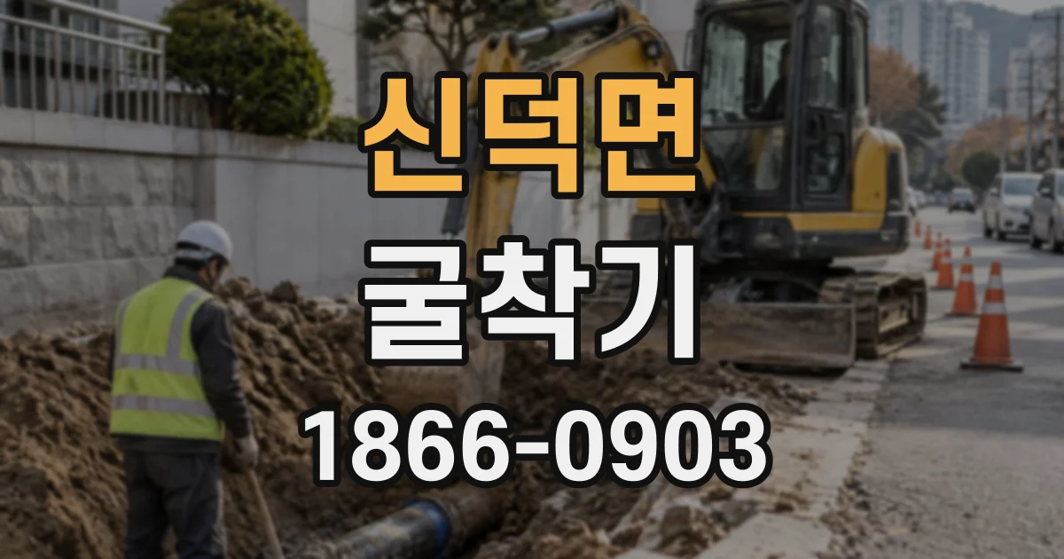 신덕면 굴착기