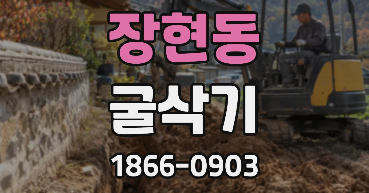 장현동 굴삭기