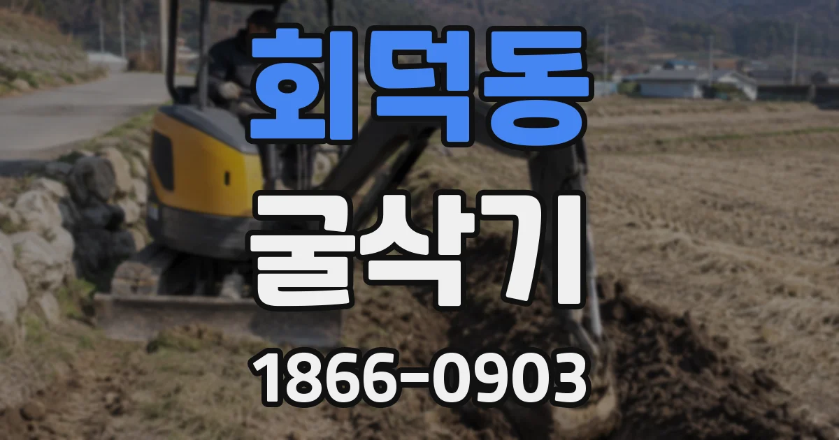 회덕동 굴삭기