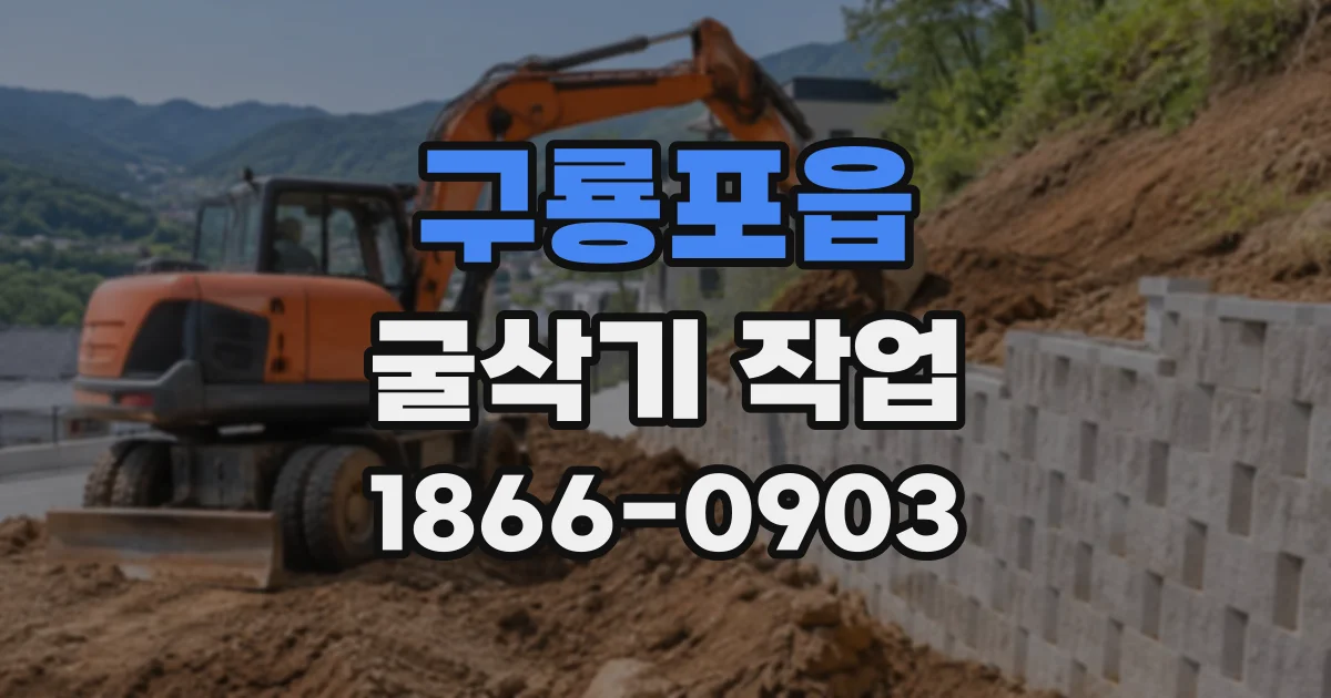 구룡포읍 굴삭기작업