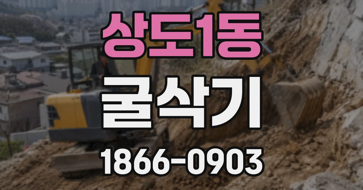 상도1동 굴삭기