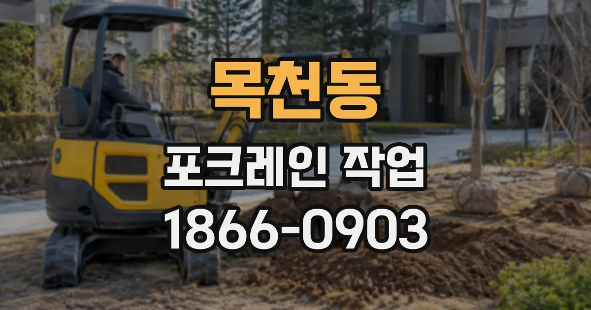 목천동 포크레인작업