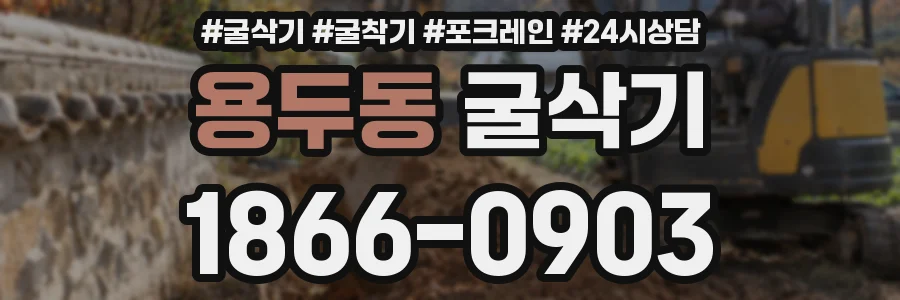 용두동 굴삭기
