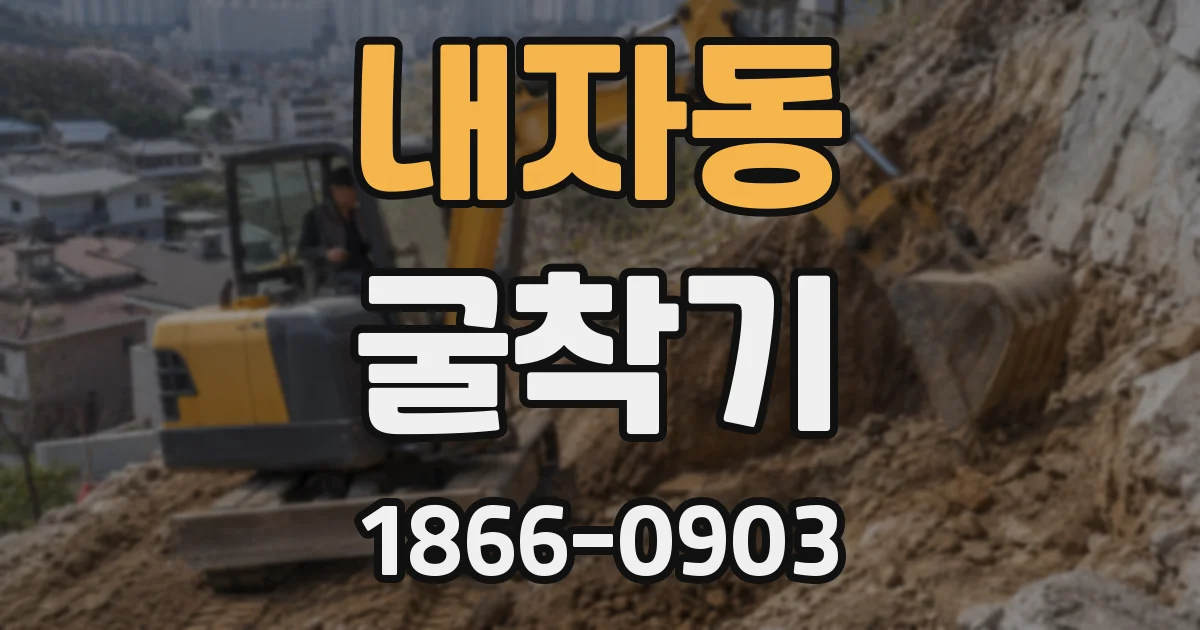 내자동 굴착기