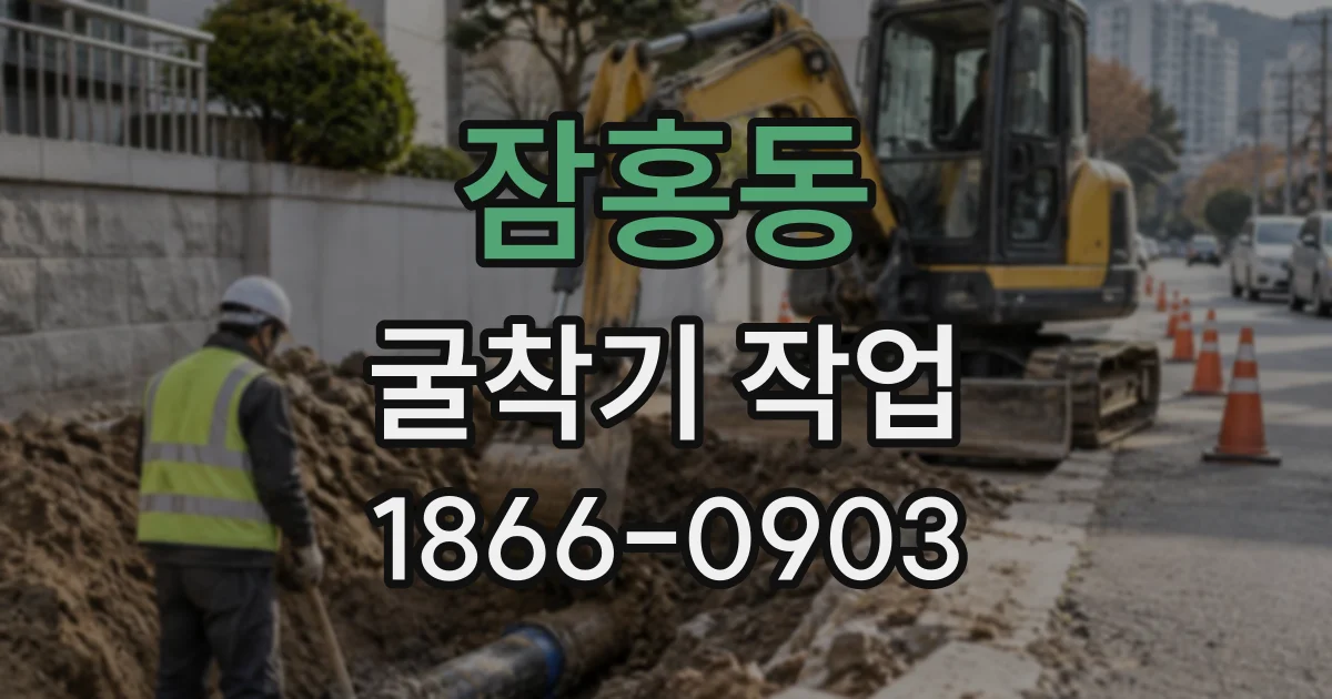 잠홍동 굴착기작업