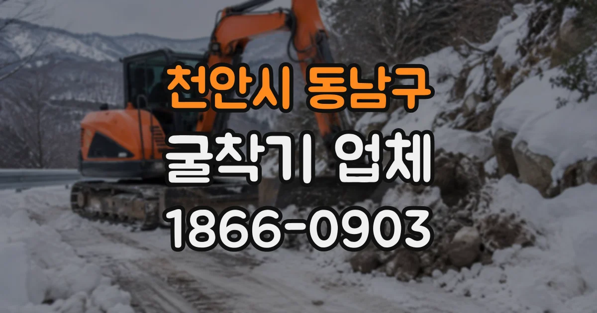 천안시 동남구 굴착기업체
