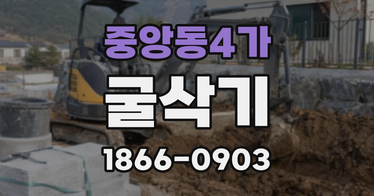 중앙동4가 굴삭기