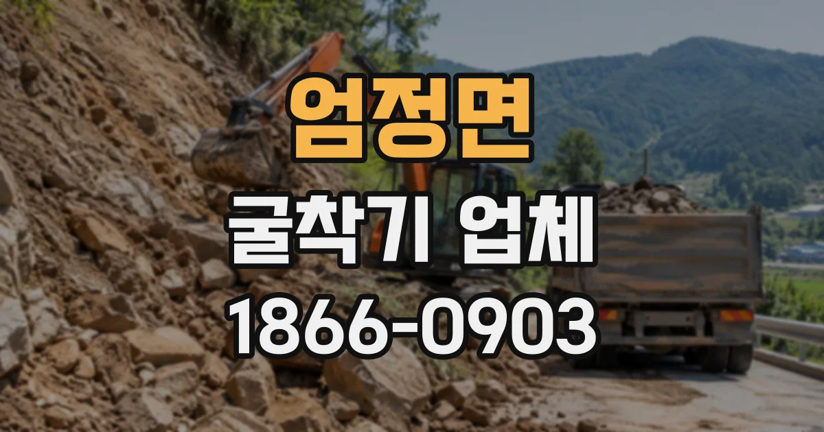 엄정면 굴착기업체