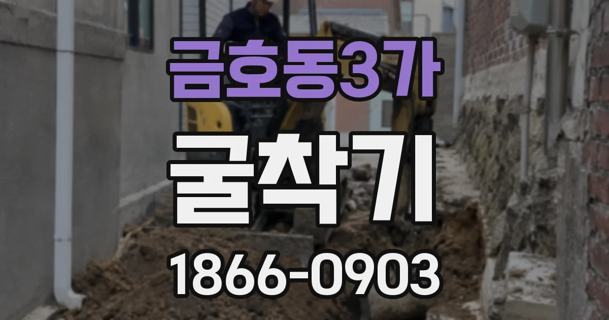 금호동3가 굴착기