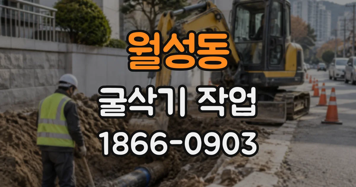 월성동 굴삭기작업