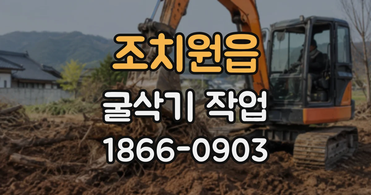 조치원읍 굴삭기작업