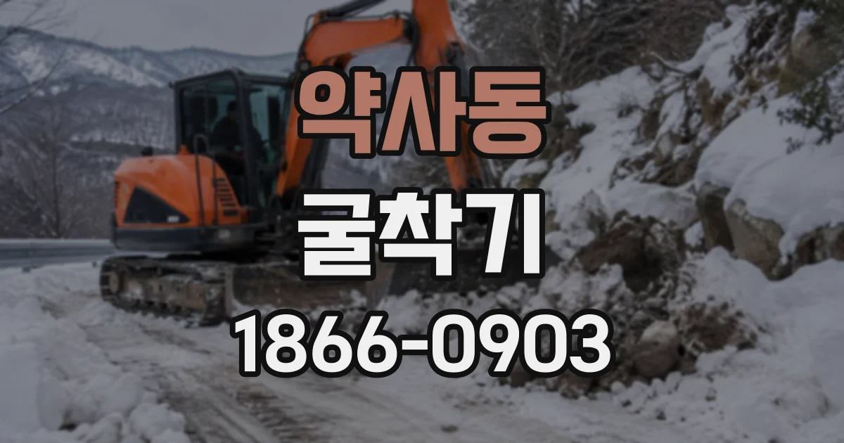 약사동 굴착기
