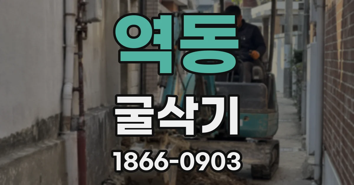 역동 굴삭기