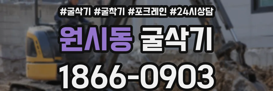 원시동 굴삭기