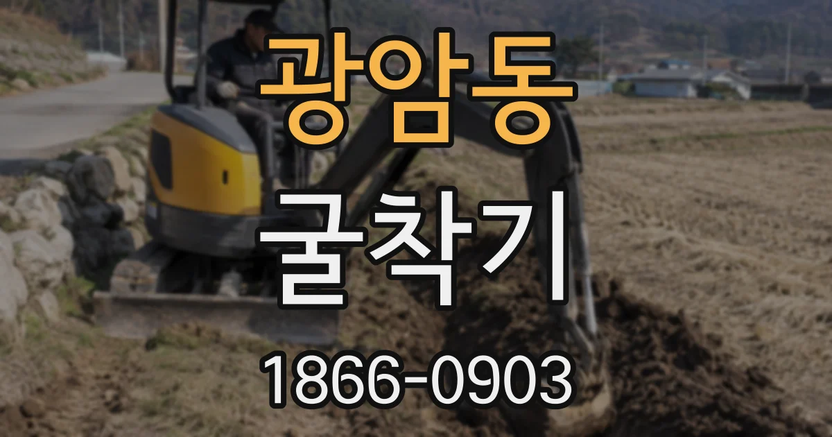 광암동 굴착기