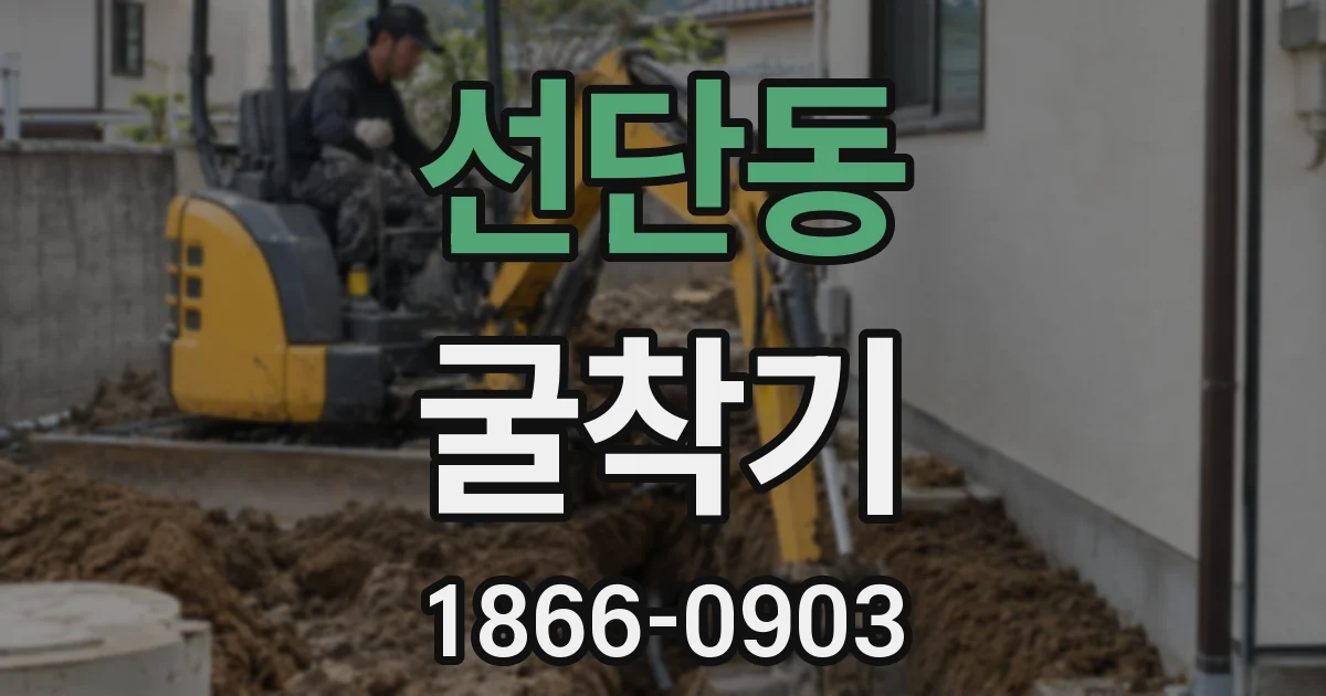 선단동 굴착기