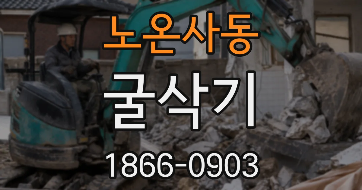 노온사동 굴삭기