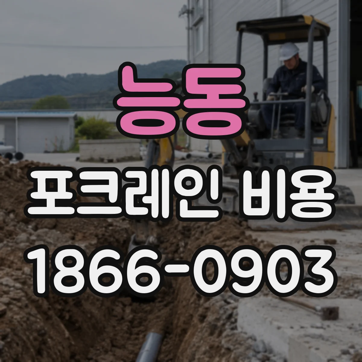 능동 포크레인 비용