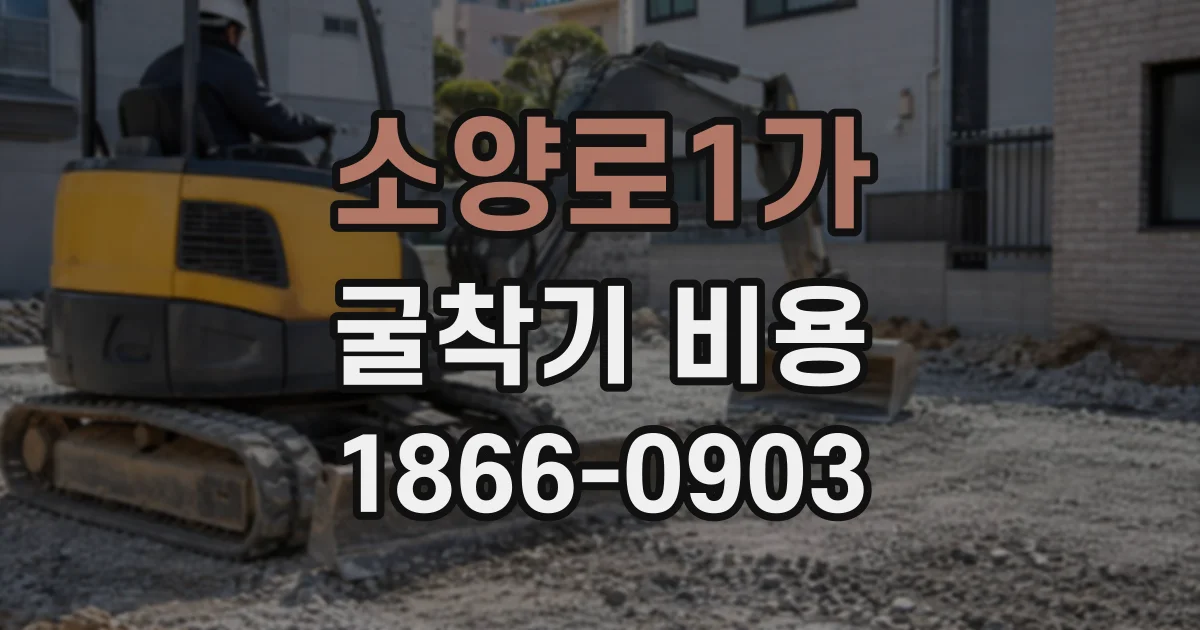 소양로1가 굴착기비용