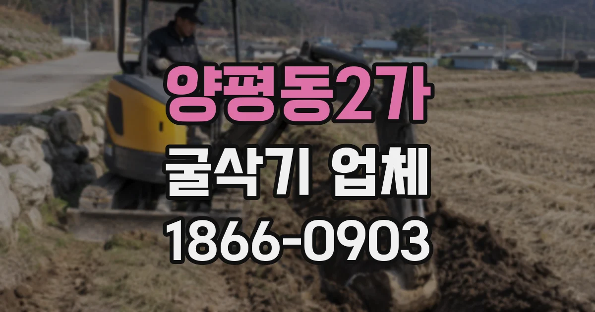 양평동2가 굴삭기 업체