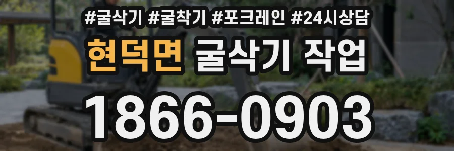 현덕면 굴삭기 작업