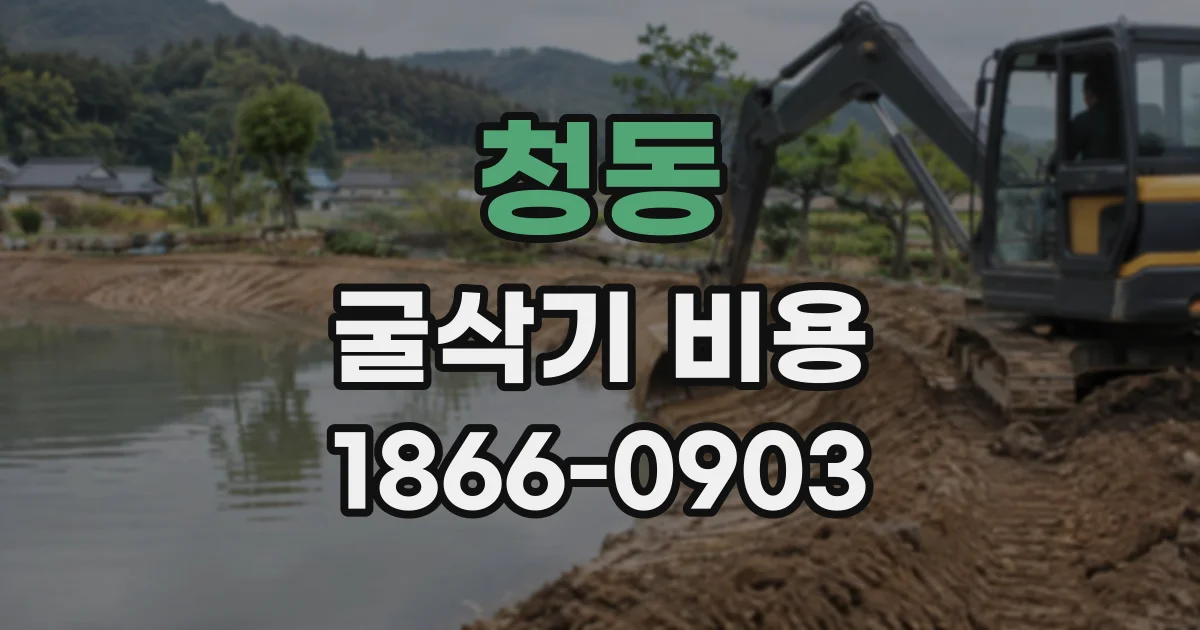 청동 굴삭기비용