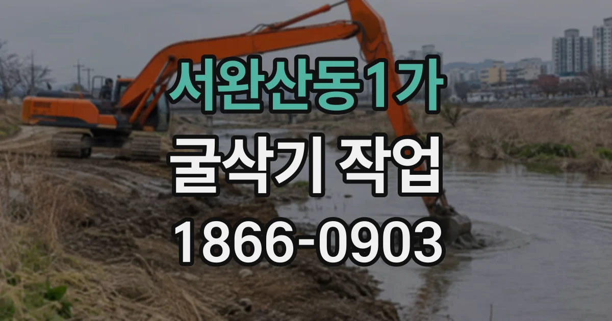 서완산동1가 굴삭기작업