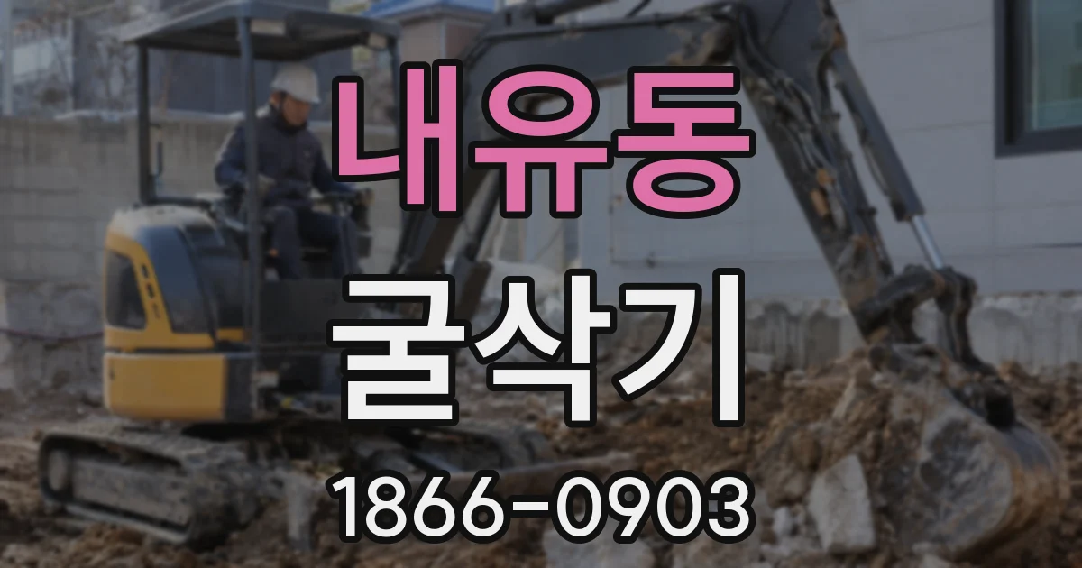 내유동 굴삭기