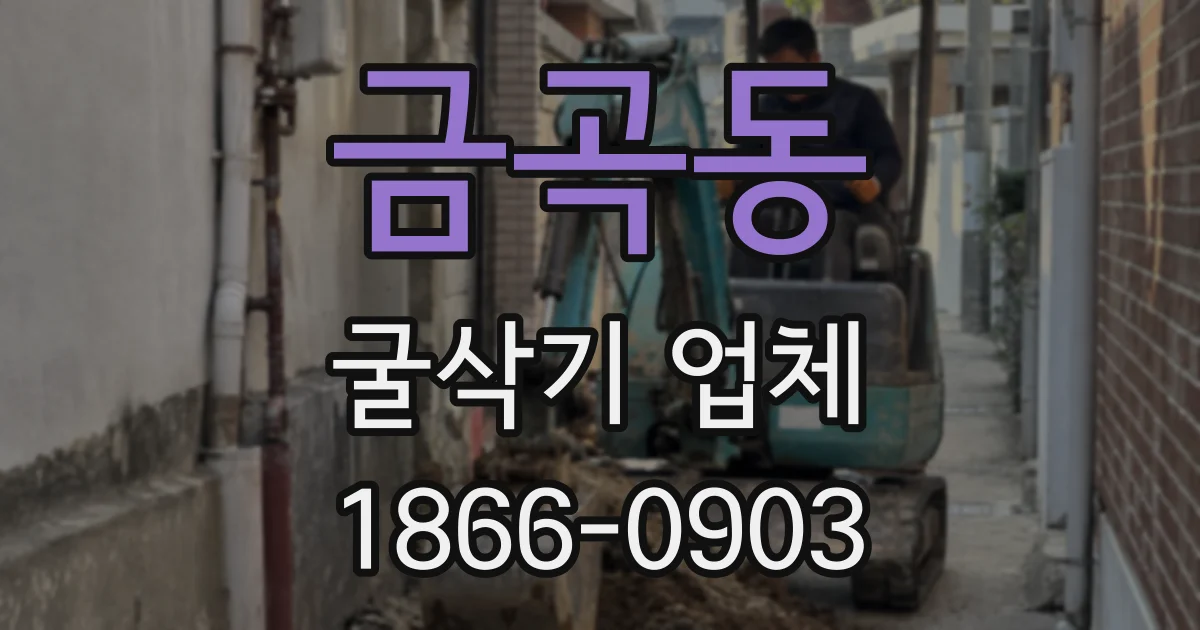 금곡동 굴삭기 업체