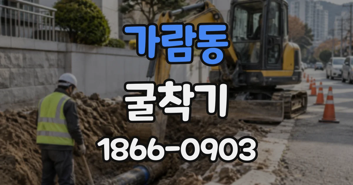 가람동 굴착기