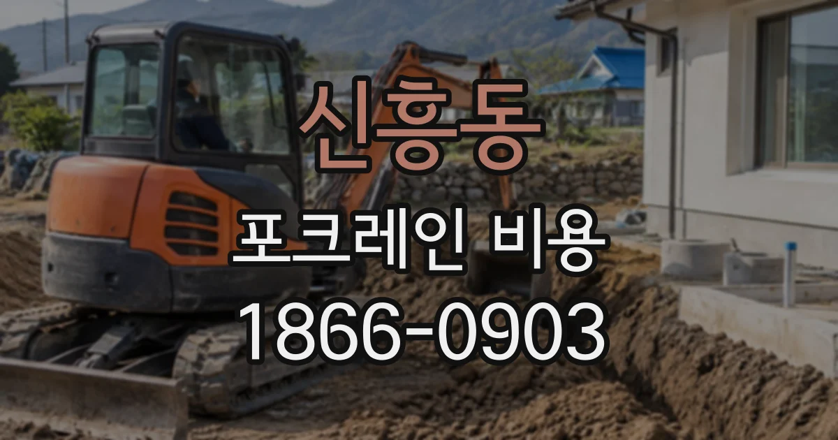 신흥동 포크레인비용