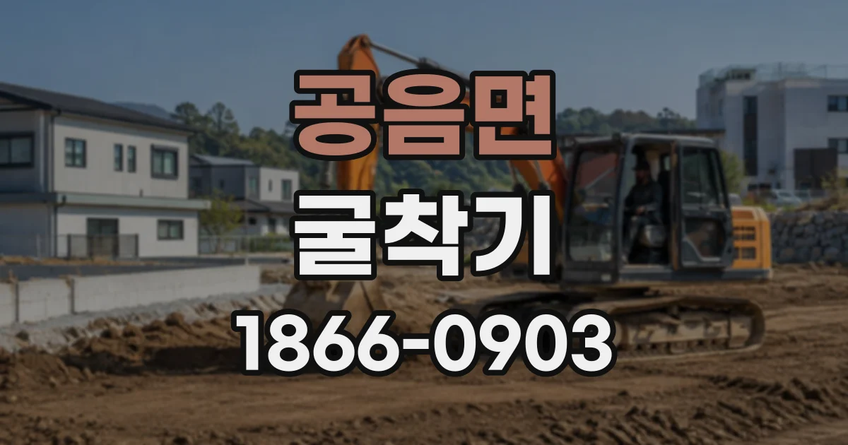 공음면 굴착기