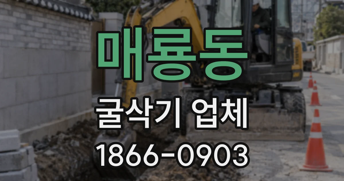 매룡동 굴삭기 업체