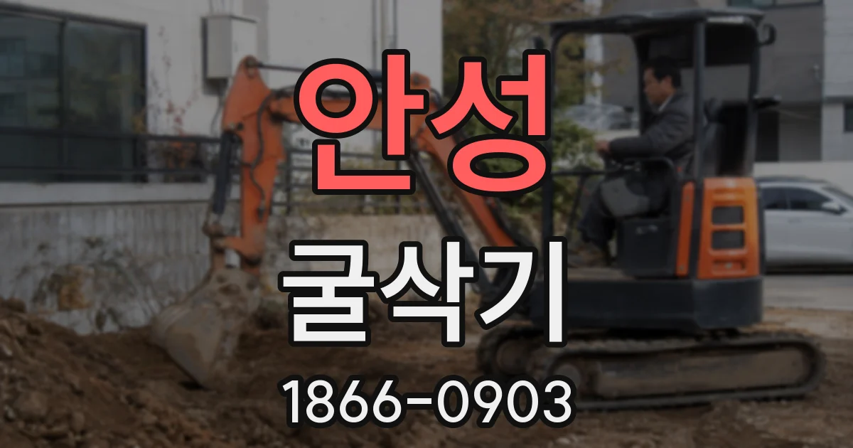 안성 굴삭기