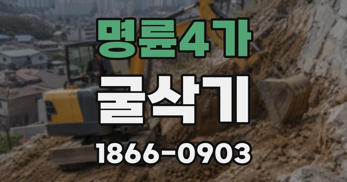 명륜4가 굴삭기