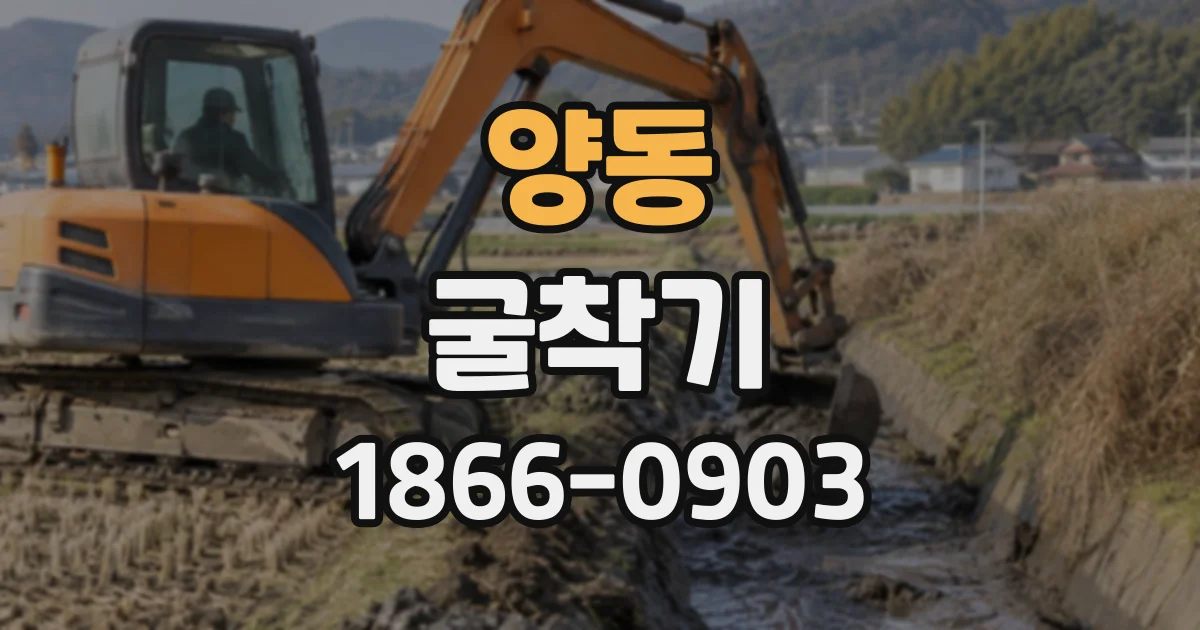양동 굴착기