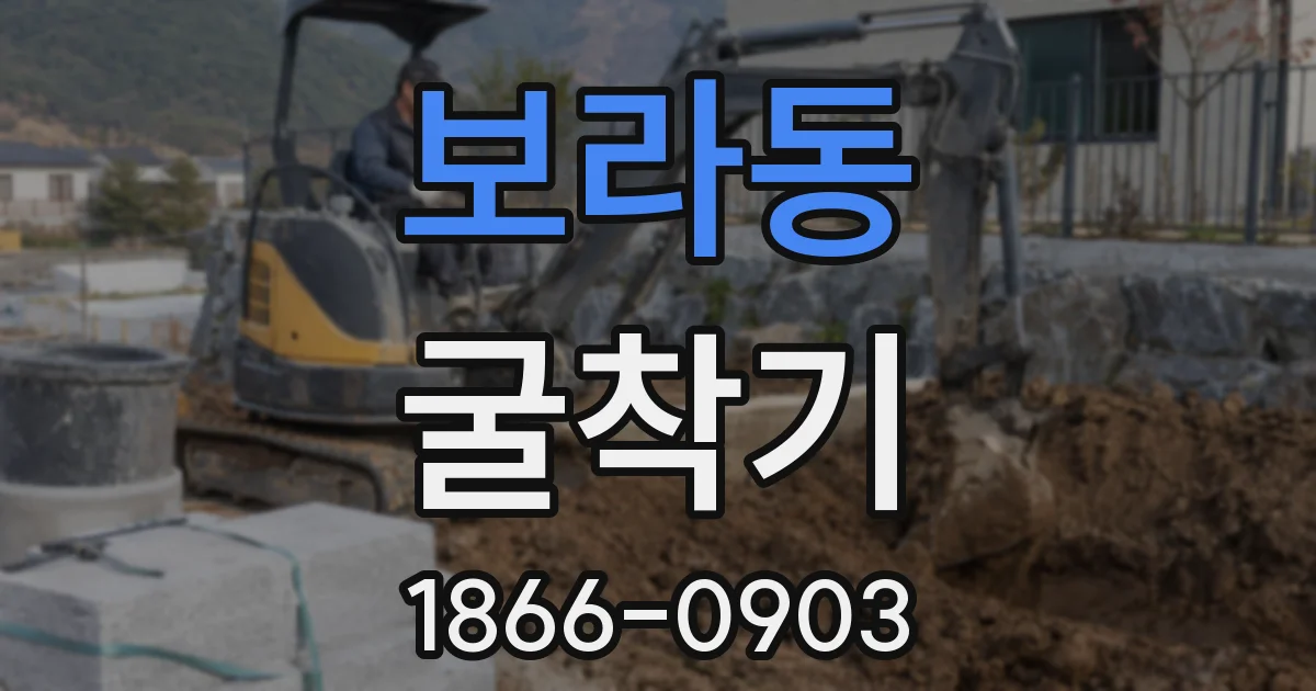 보라동 굴착기