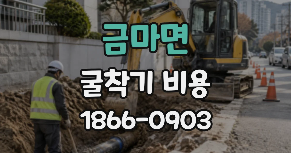 금마면 굴착기비용