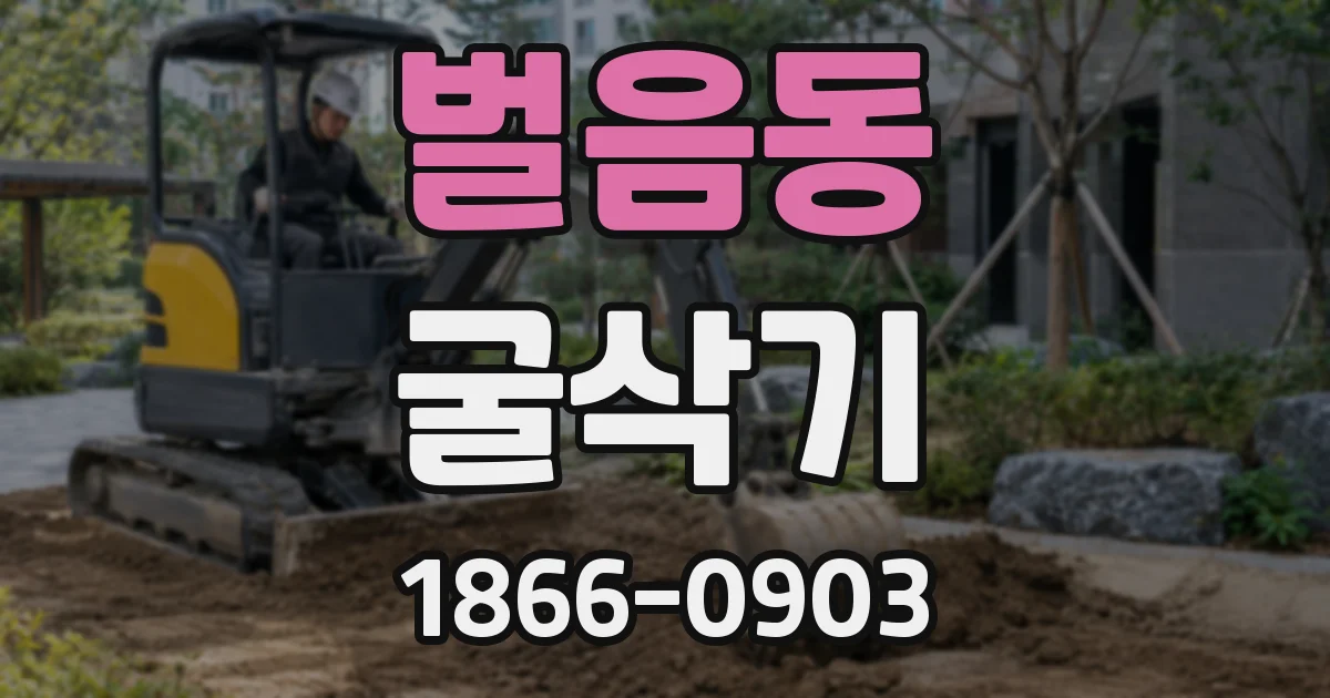 벌음동 굴삭기