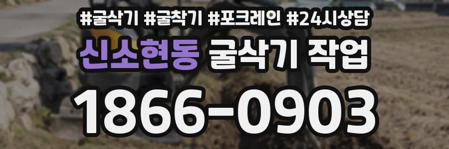 신소현동 굴삭기 작업