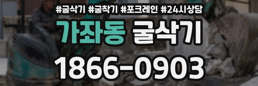 가좌동 굴삭기
