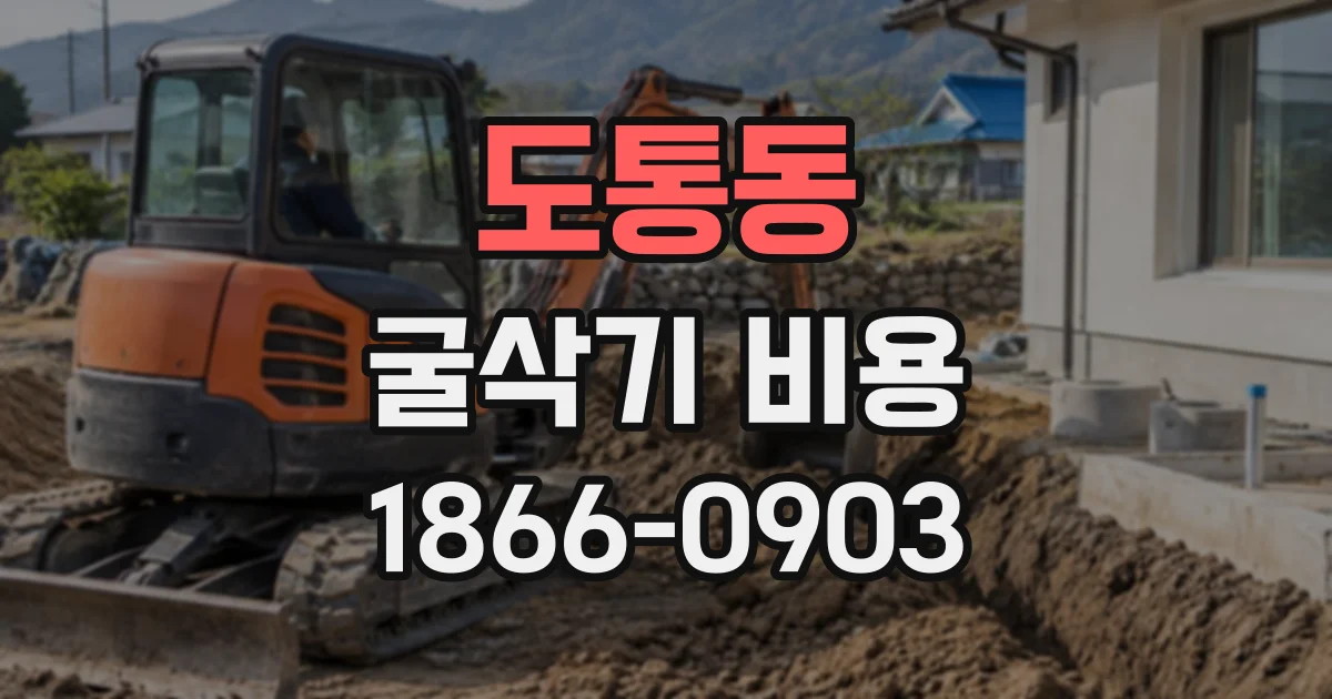 도통동 굴삭기비용