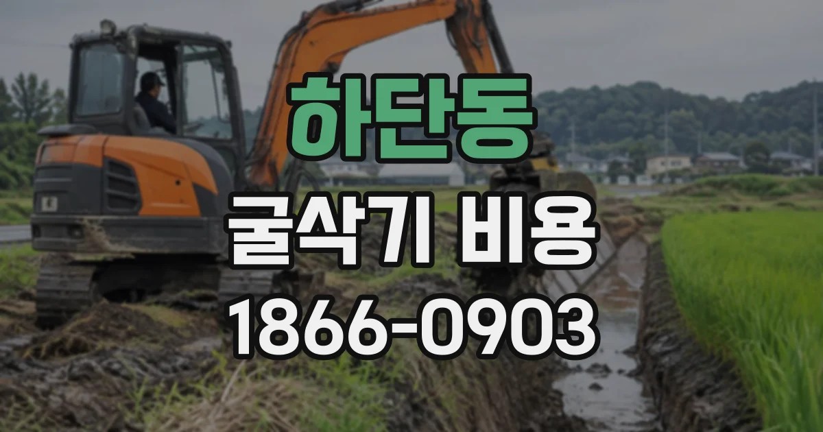 하단동 굴삭기비용