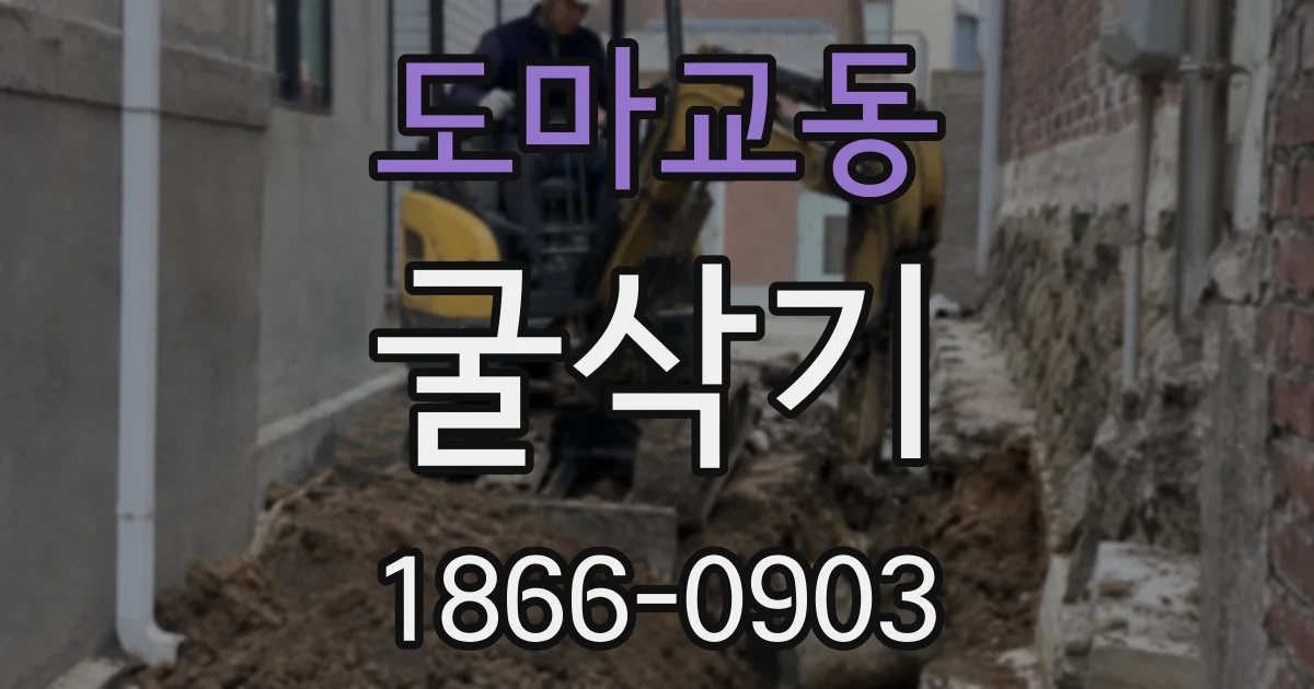 도마교동 굴삭기