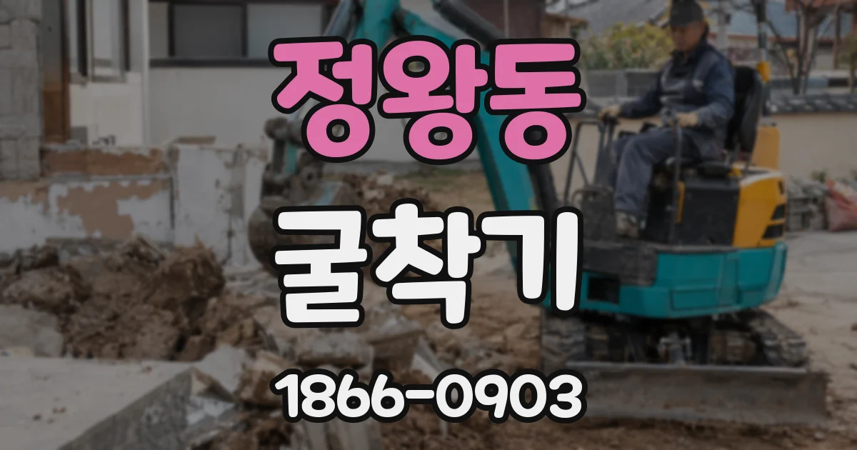 정왕동 굴착기