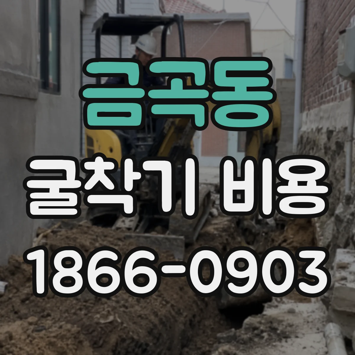 금곡동 굴착기 비용