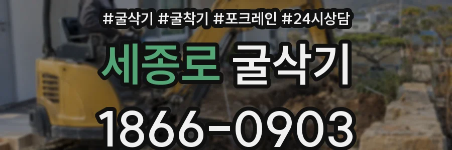 세종로 굴삭기