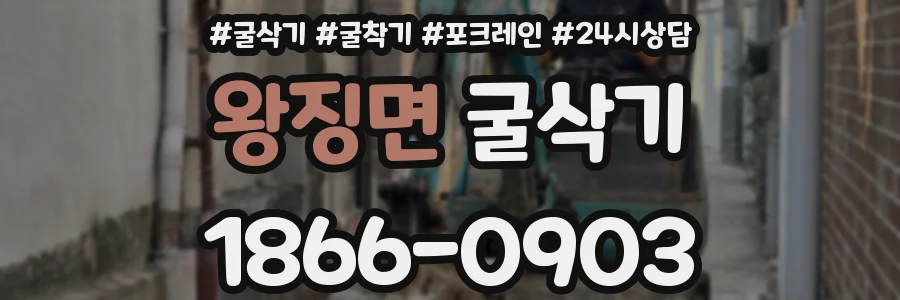 왕징면 굴삭기