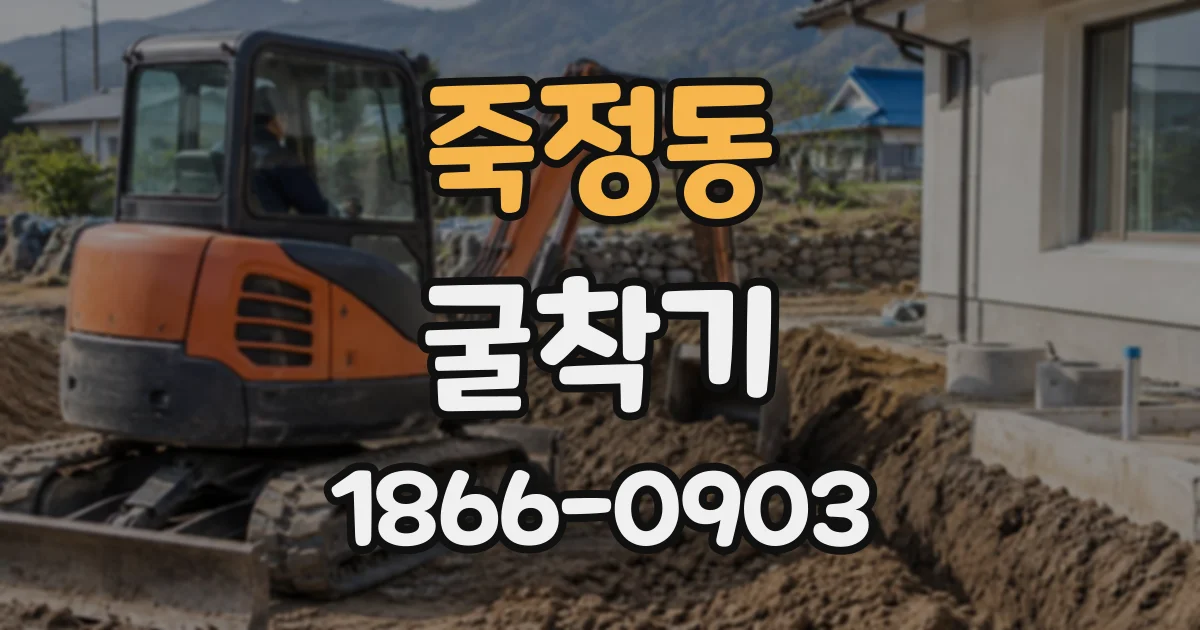 죽정동 굴착기