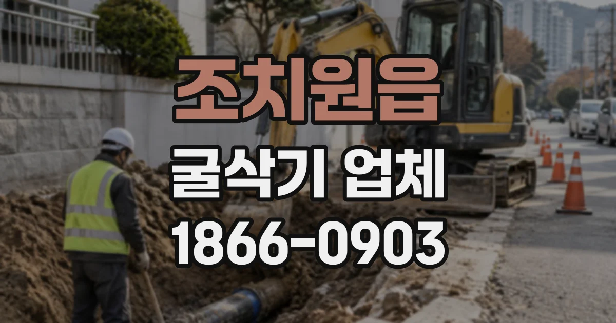 조치원읍 굴삭기업체
